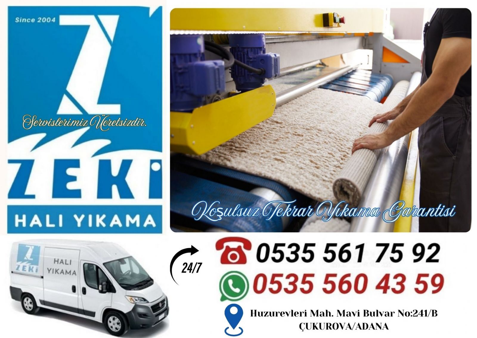 Çukurova Halı Yıkama Fiyatları