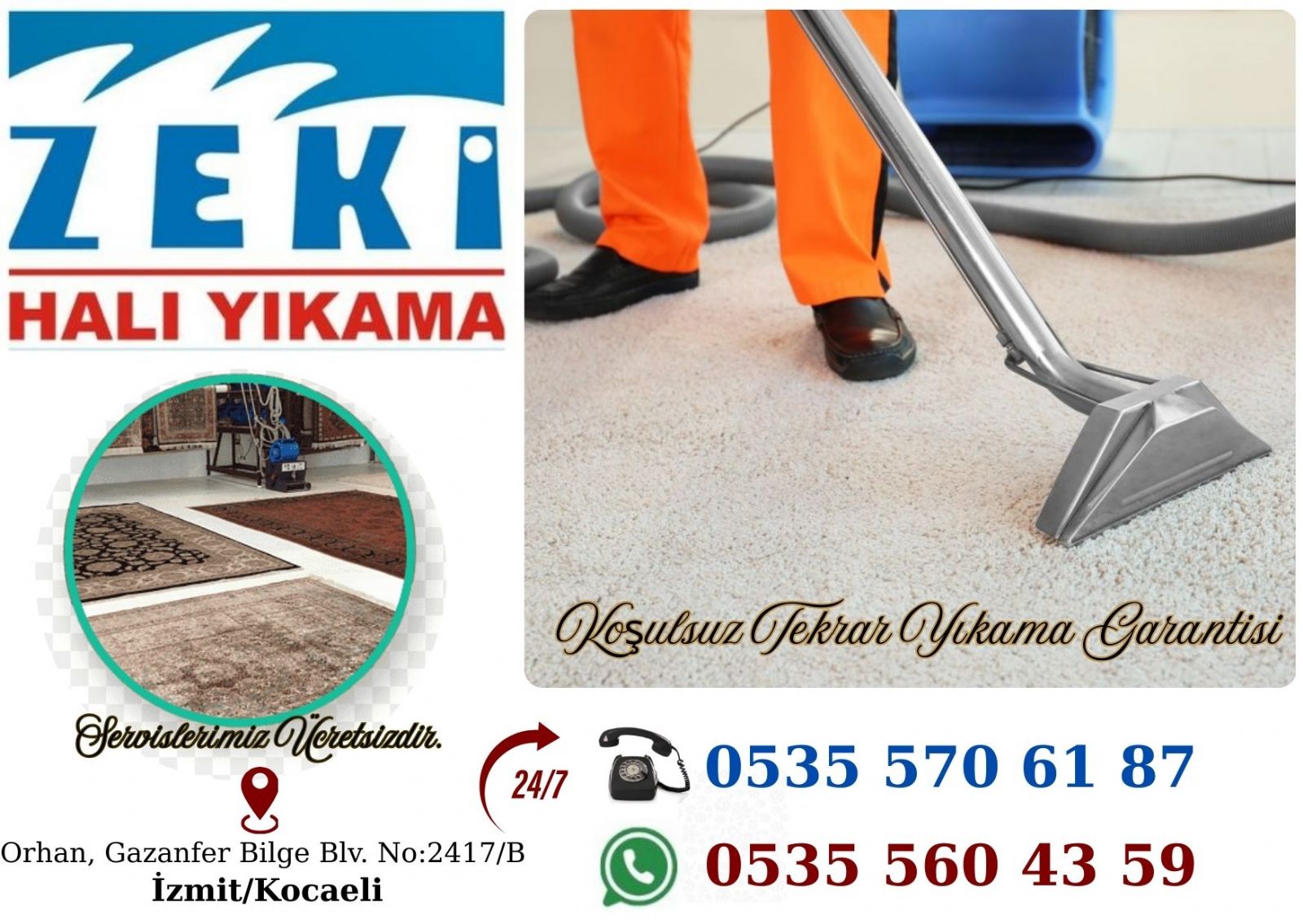 Kocaeli Yeşilova Mahallesi Halı Yıkama Fiyatları
