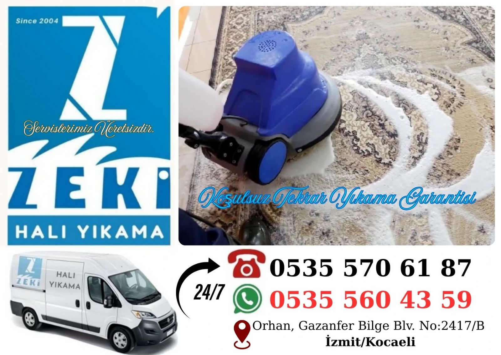 İzmit Yeni Mahallesi Halı Yıkama Fiyatları
