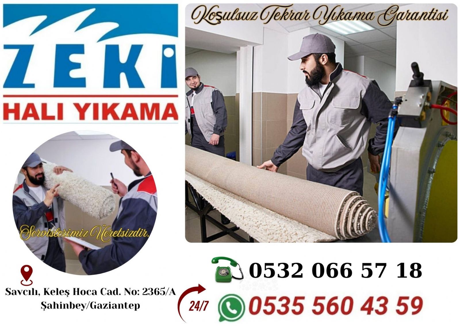 Şahinbey Beyazlar Mahallesi Halı Yıkama Fiyatları