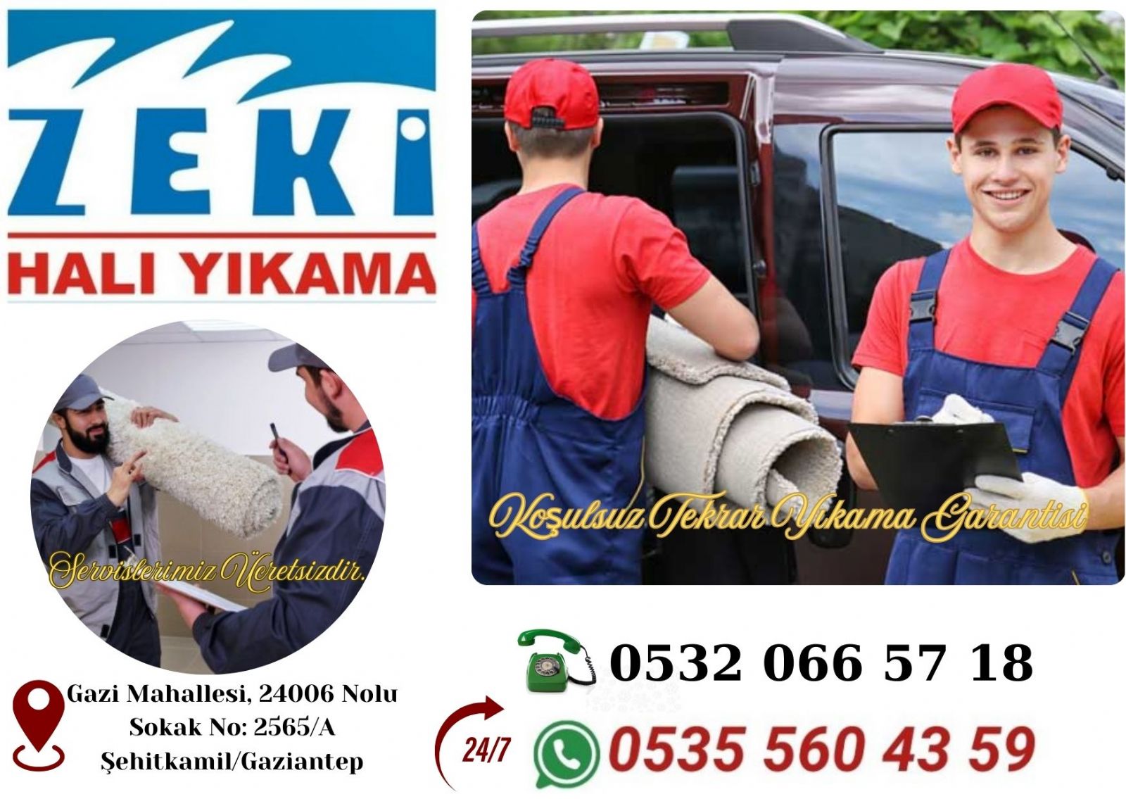 Şehitkamil Halı Yıkama Fiyatları