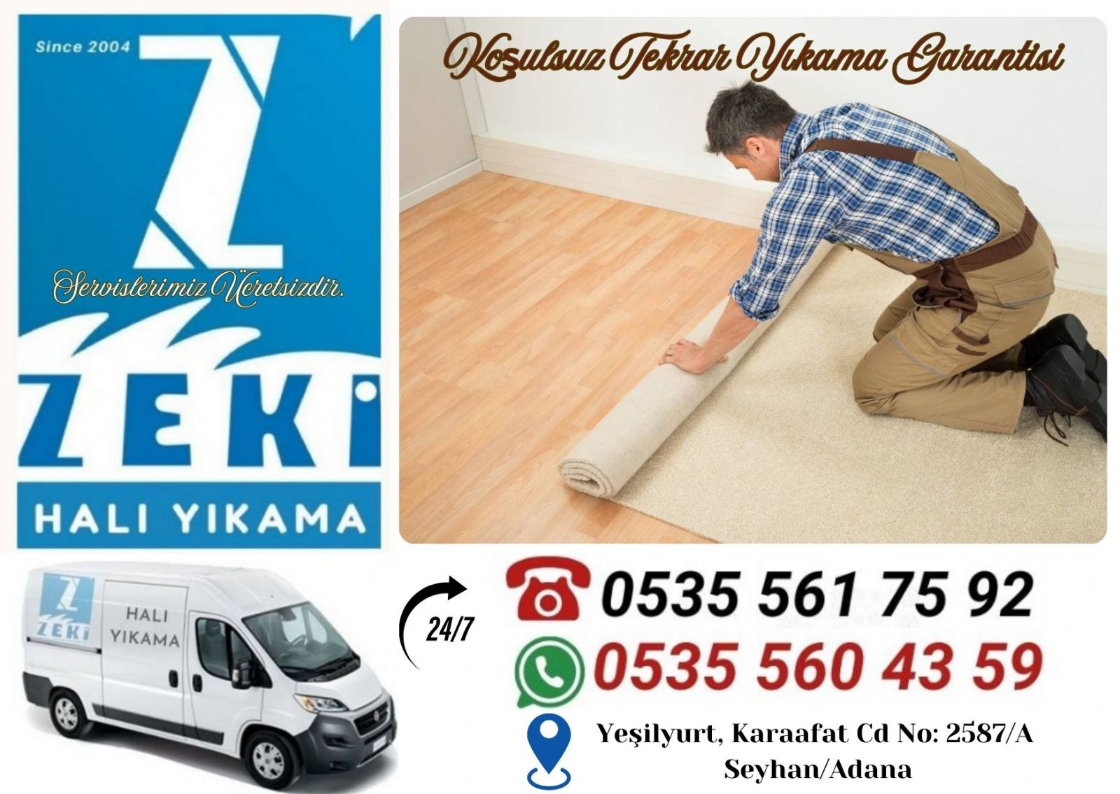 Adana Kurtuluş Mahallesi Halı Yıkama Fiyatları