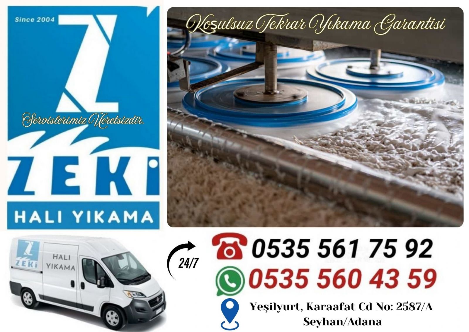 Adana Bahçeşehir Mahallesi Halı Yıkama Fiyatları