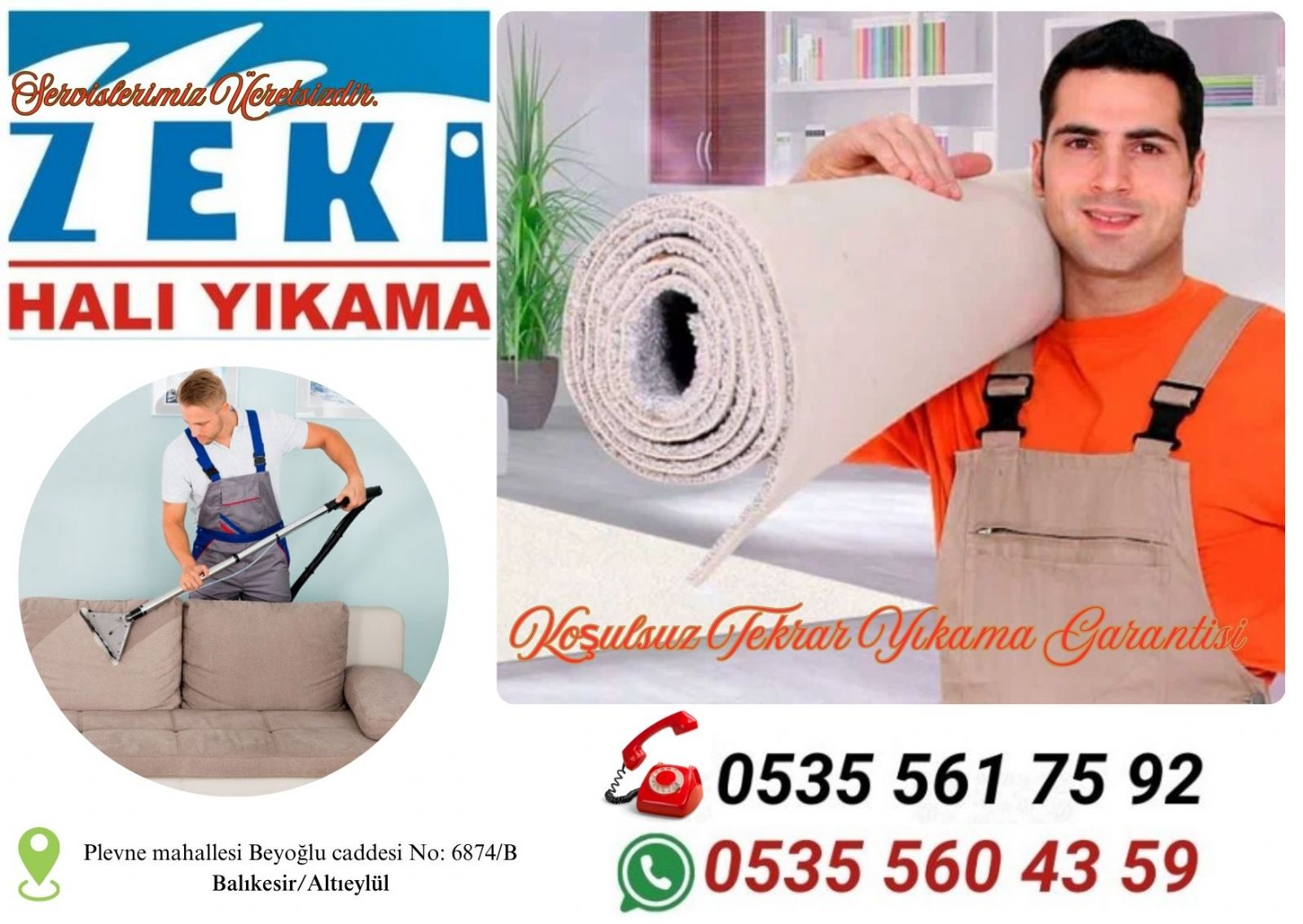 Balıkesir Plevne Mahallesi Halı Yıkama Fiyatları