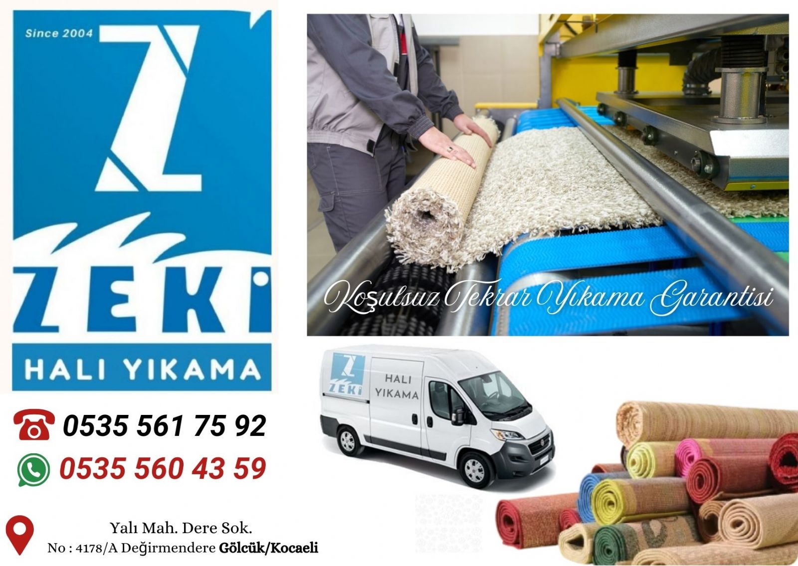 Değirmendere Halı Yıkama Fiyatları