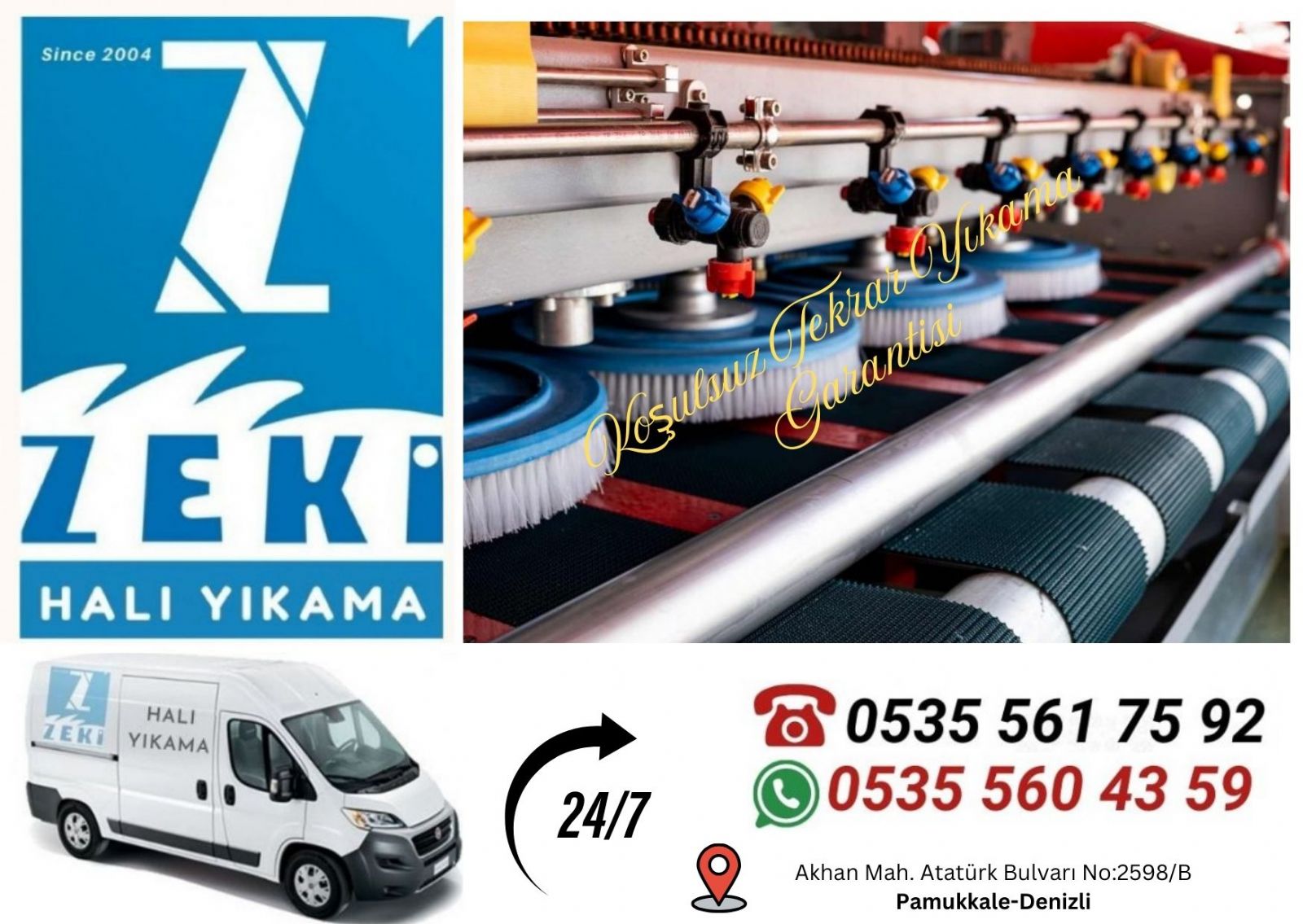 Denizli Kınıklı Halı Yıkama Fiyatları