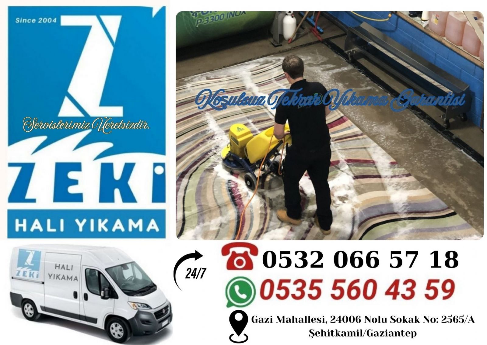 Gaziantep Mevlana Mahallesi Halı Yıkama Fiyatları