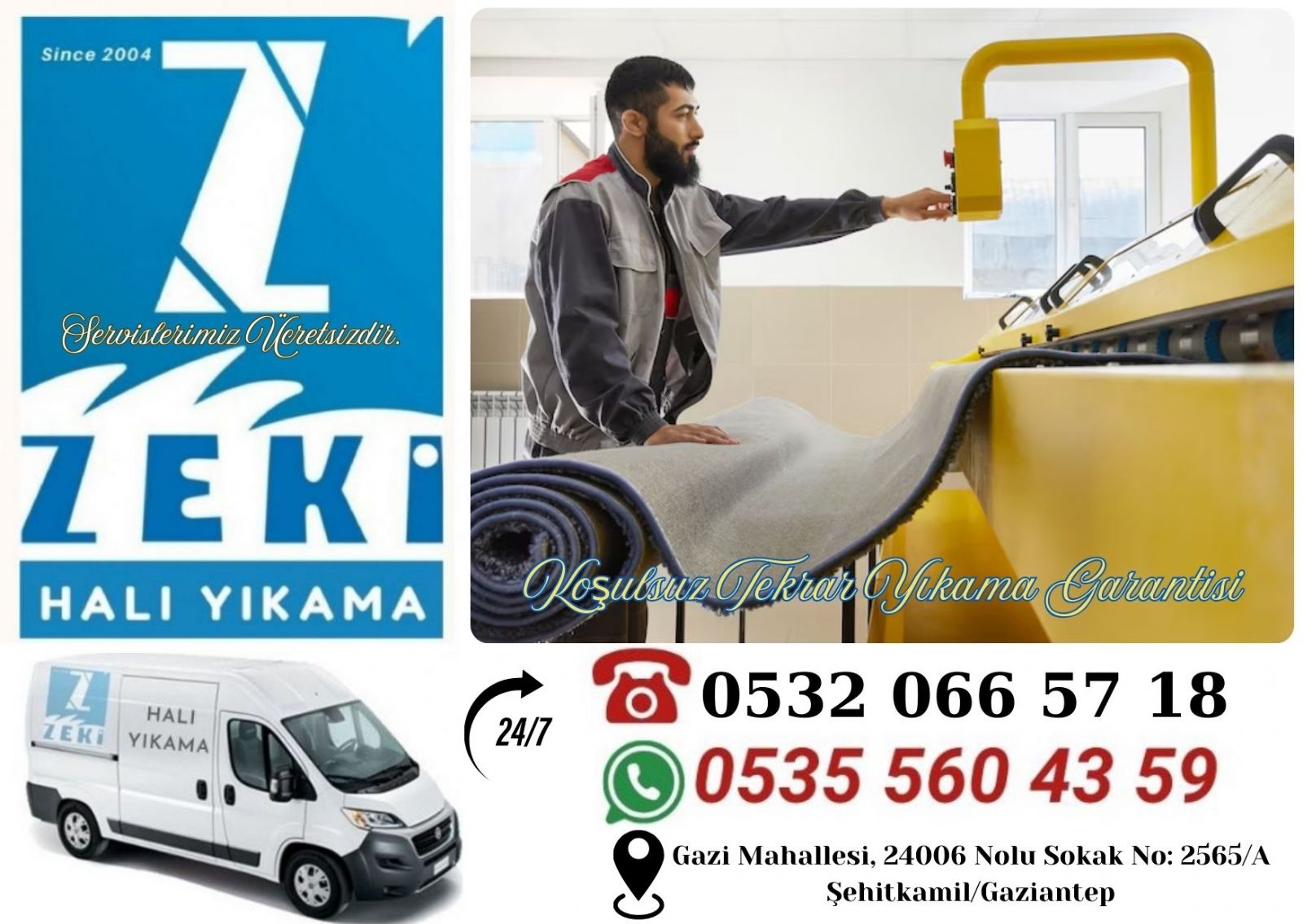 Gaziantep Batıkent Mahallesi Halı Yıkama Fiyatları