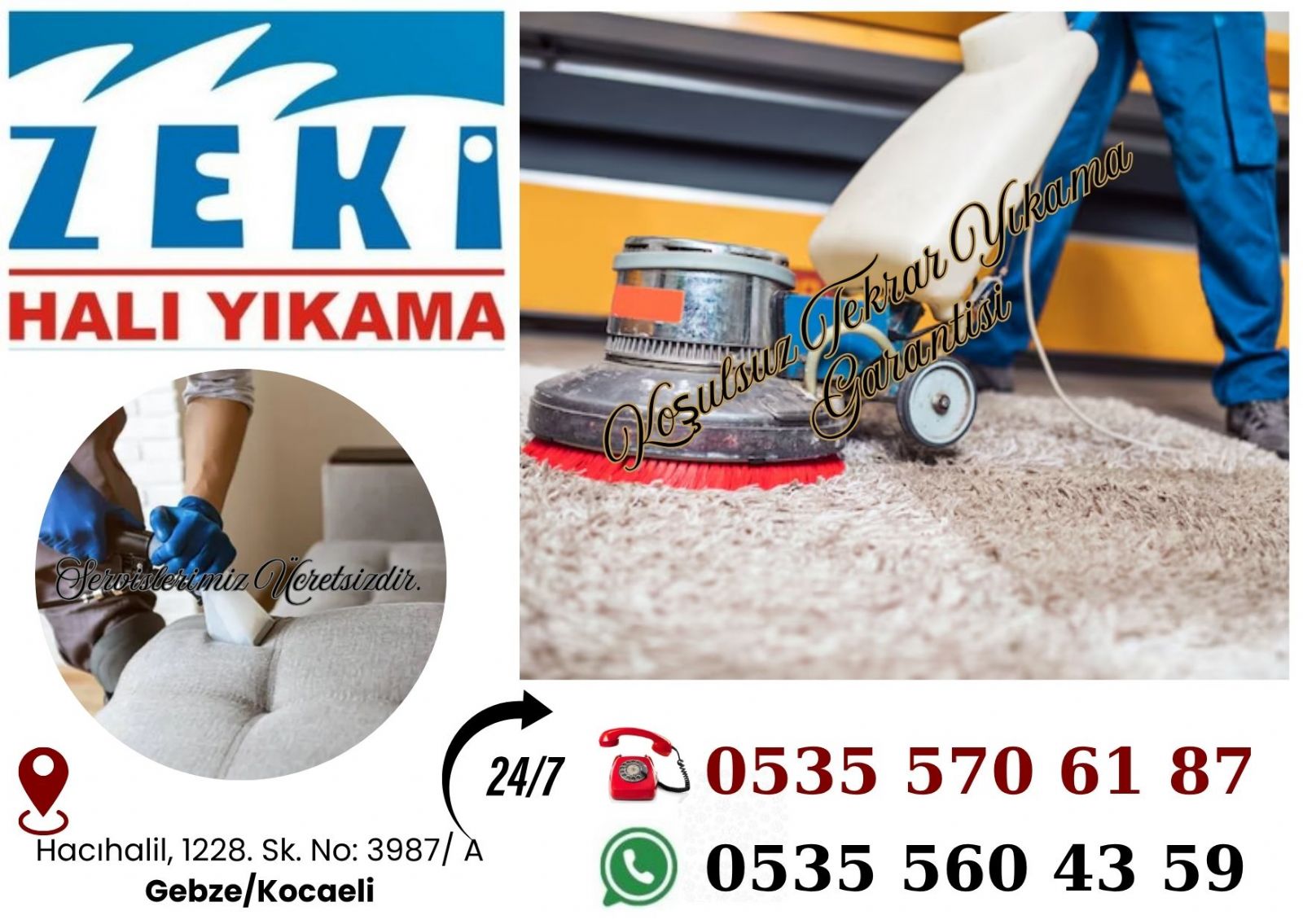 Gebze Gaziler Mahallesi Halı Yıkama Fiyatları