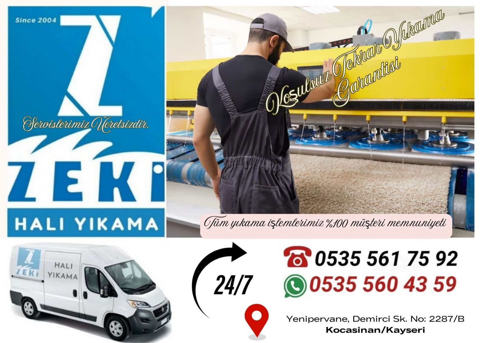 Erkilet Dere Mahallesi Halı Yıkama Fiyatları