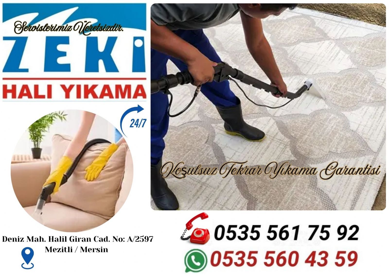 Mersin Menderes Mahallesi Halı Yıkama Fiyatları