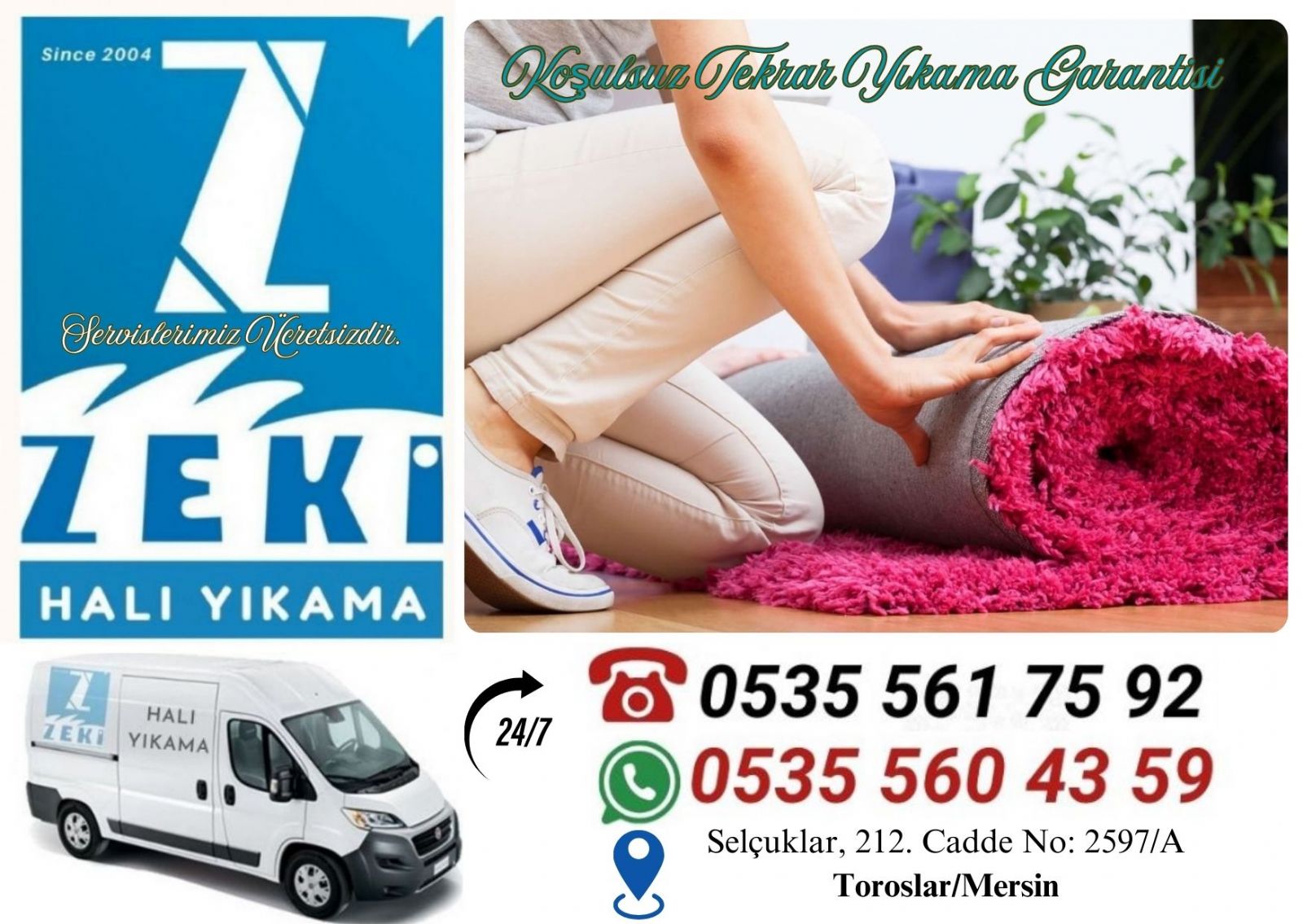 Toroslar Osmaniye Mahallesi Halı Yıkama Fiyatları