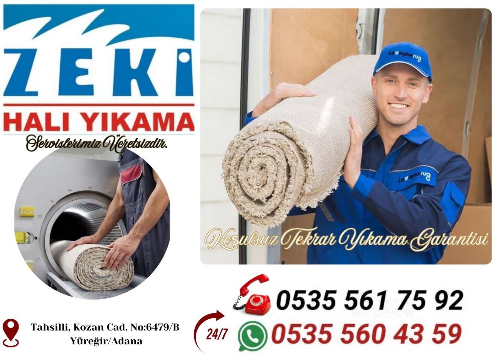 Adana Kışla Mahallesi Halı Yıkama Fiyatları