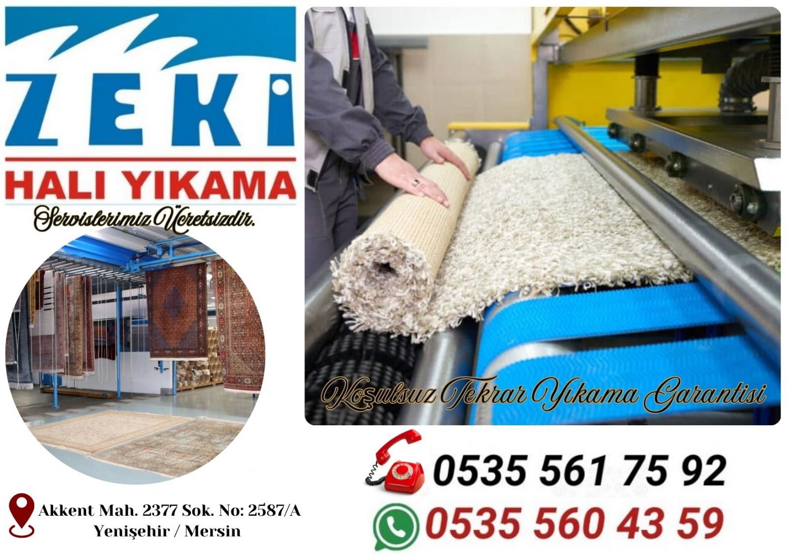 Mersin Güvenevler Mahallesi Halı Yıkama Fiyatları