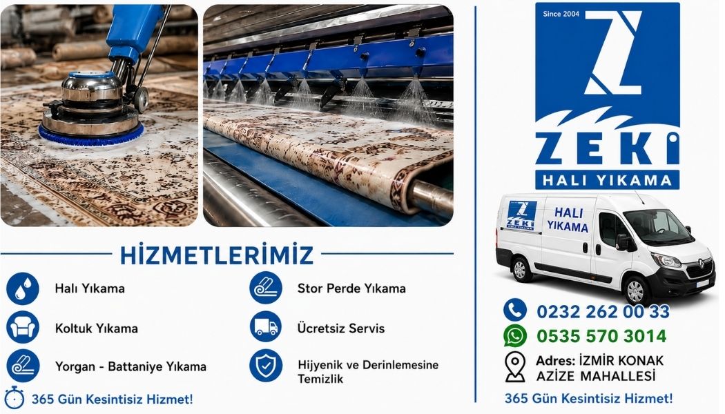 Konak Azize Mahallesi Halı Yıkama • Profesyonel Temizlik
