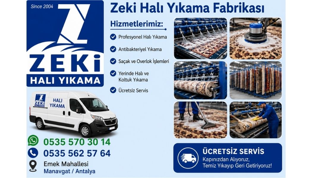 Manavgat Emek Mahallesi Halı Yıkama Rehberi 2026