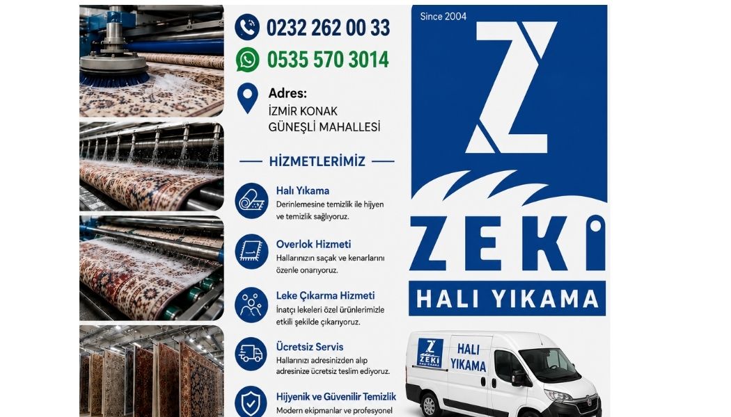 Konak Güneşli Mahallesi Halı Yıkama Hizmeti
