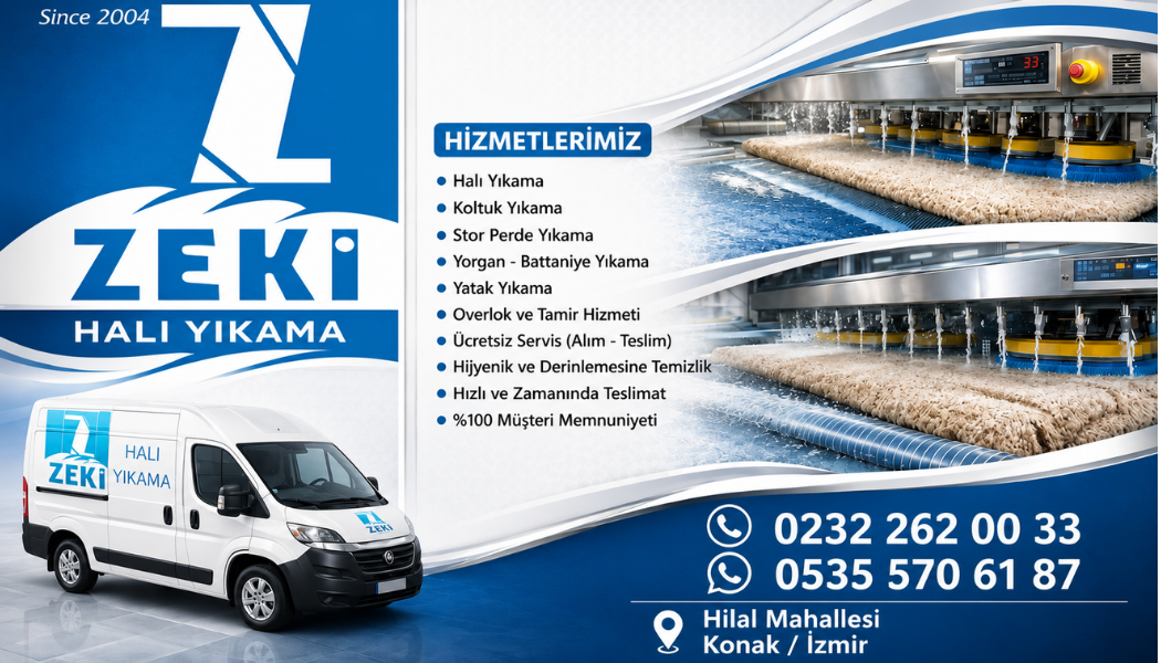 Konak Hilal Mahallesi Halı Yıkama Hizmeti