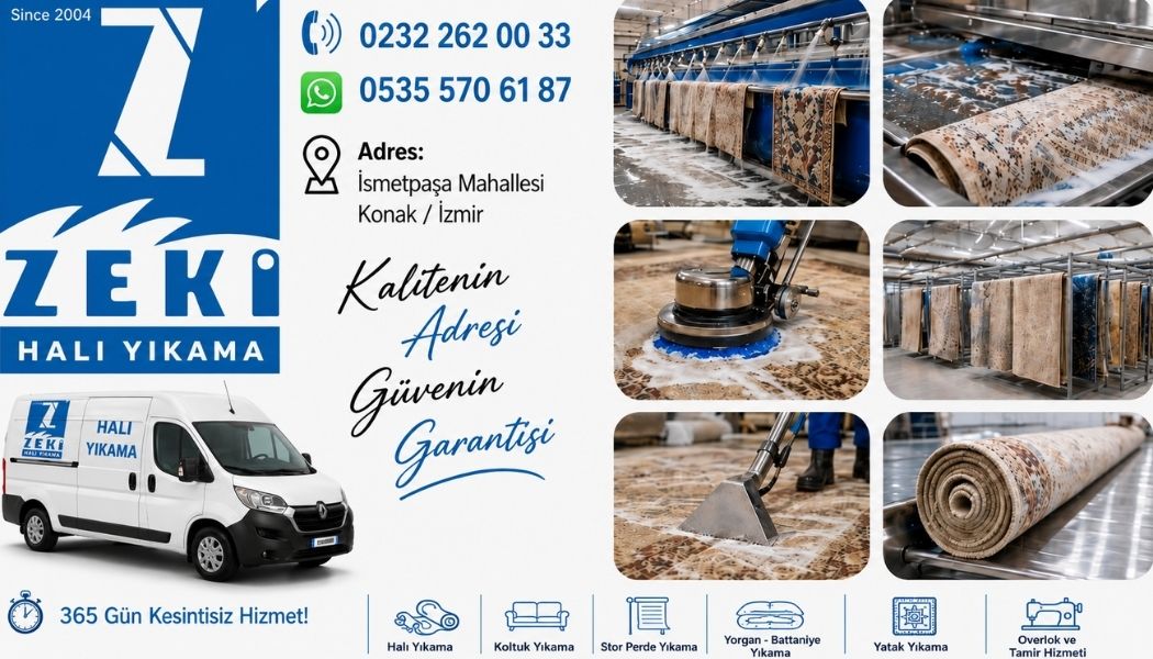 Konak İsmetpaşa Mahallesi Halı Yıkama Hizmetleri