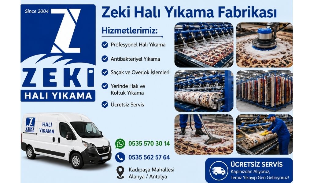 Alanya Kadıpaşa Mahallesi Halı Yıkama Hizmeti