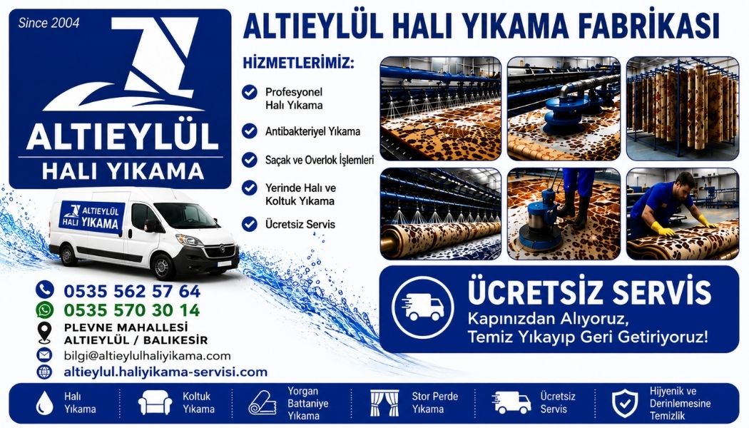 Altıeylül Plevne Mahallesi Halı Yıkama Rehberi: Profesyonel Çözümler